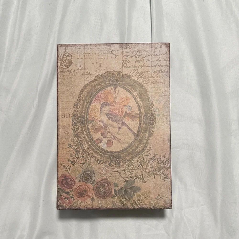 Vintage Style Bird and Floral Decorative Box